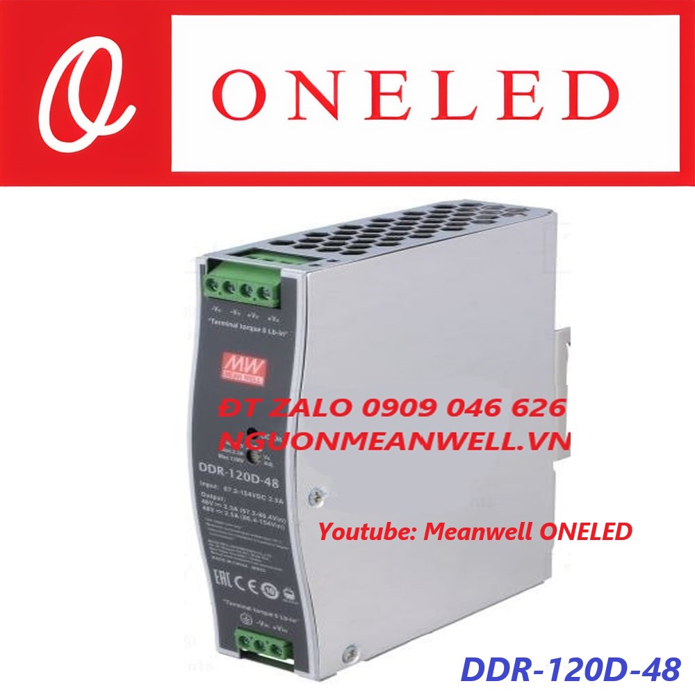 Nguồn Meanwell DDR-120D-48 Nguồn Meanwell DDR-120D-48