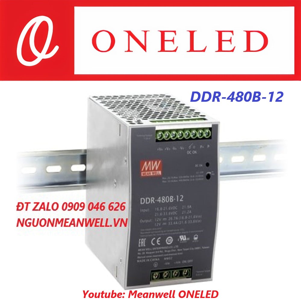Nguồn Meanwell DDR-480B-12 Nguồn Meanwell DDR-480B-12