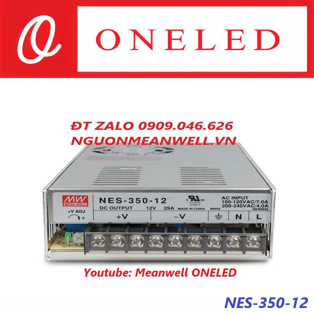 Nguồn Meanwell NES-350-12 Nguồn Meanwell NES-350-12
