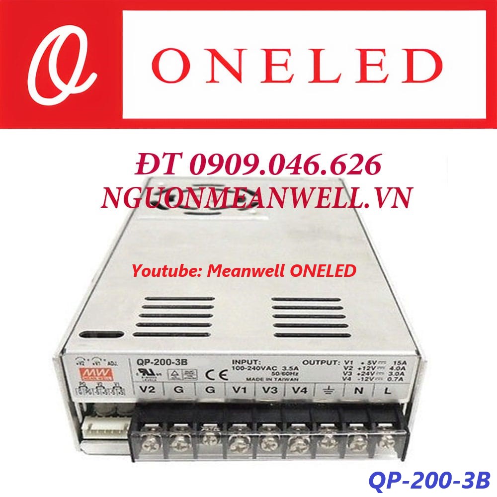 Nguồn Meanwell QP-200-3B Nguồn Meanwell QP-200-3B
