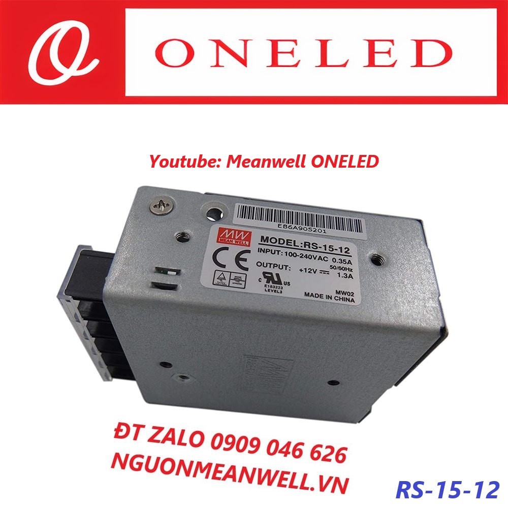 Nguồn Meanwell RS-15-12 Nguồn Meanwell RS-15-12