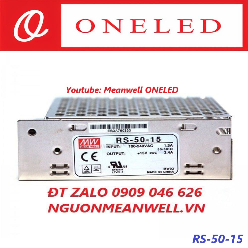 Nguồn Meanwell RS-50-15 Nguồn Meanwell RS-50-15