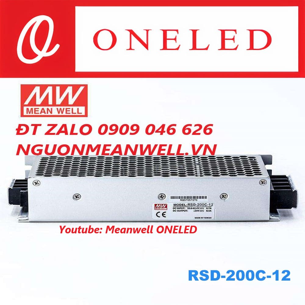 Nguồn Meanwell RSD-200C-12 Nguồn Meanwell RSD-200C-12