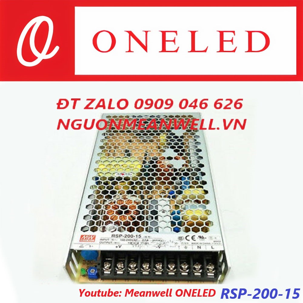 Nguồn Meanwell RSP-200-15 Nguồn Meanwell RSP-200-15