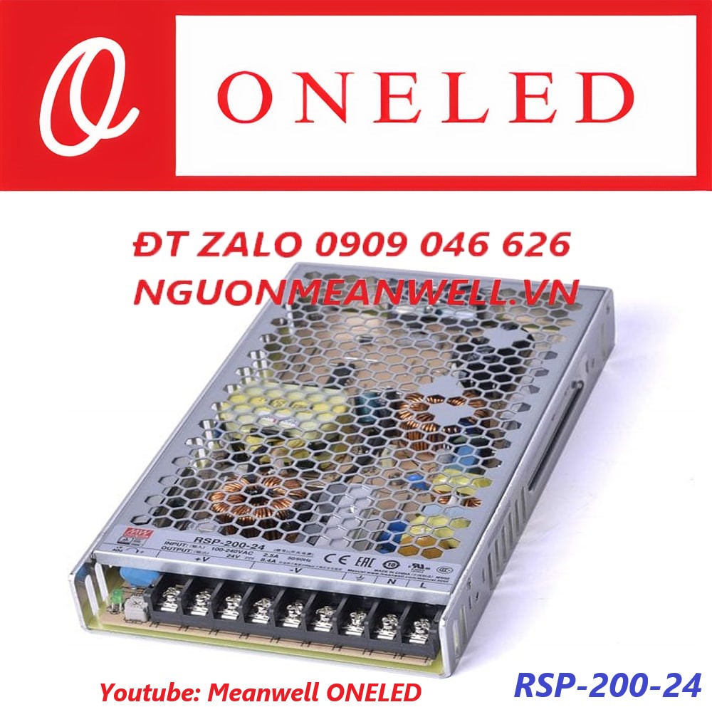 Nguồn Meanwell RSP-200-24 Nguồn Meanwell RSP-200-24