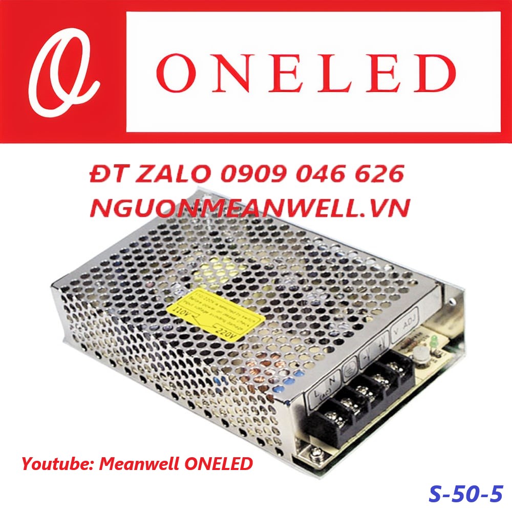 Nguồn Meanwell S-50-5 Nguồn Meanwell S-50-5
