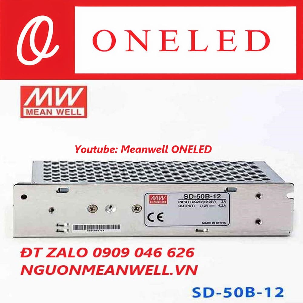 Nguồn Meanwell SD-50B-12 Nguồn Meanwell SD-50B-12