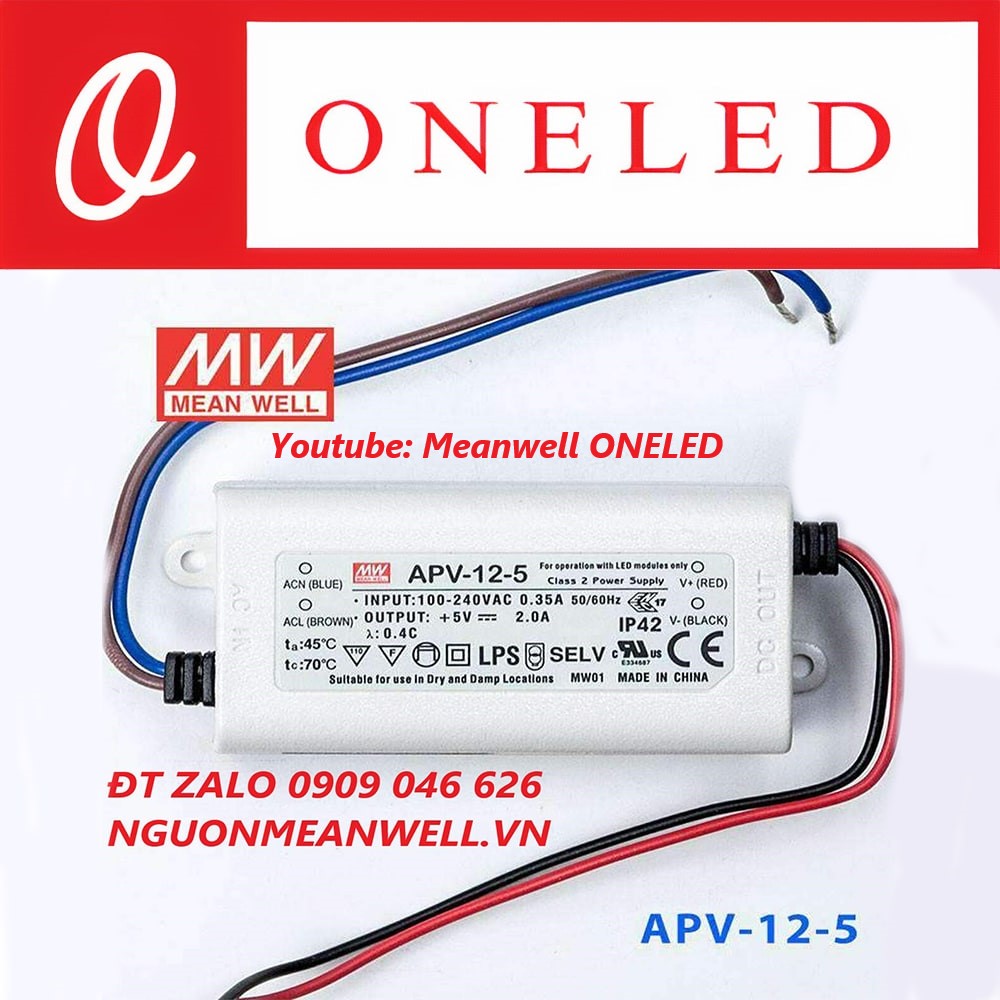 Nguồn Meanwell APV-12-5 Nguồn Meanwell APV-12-5