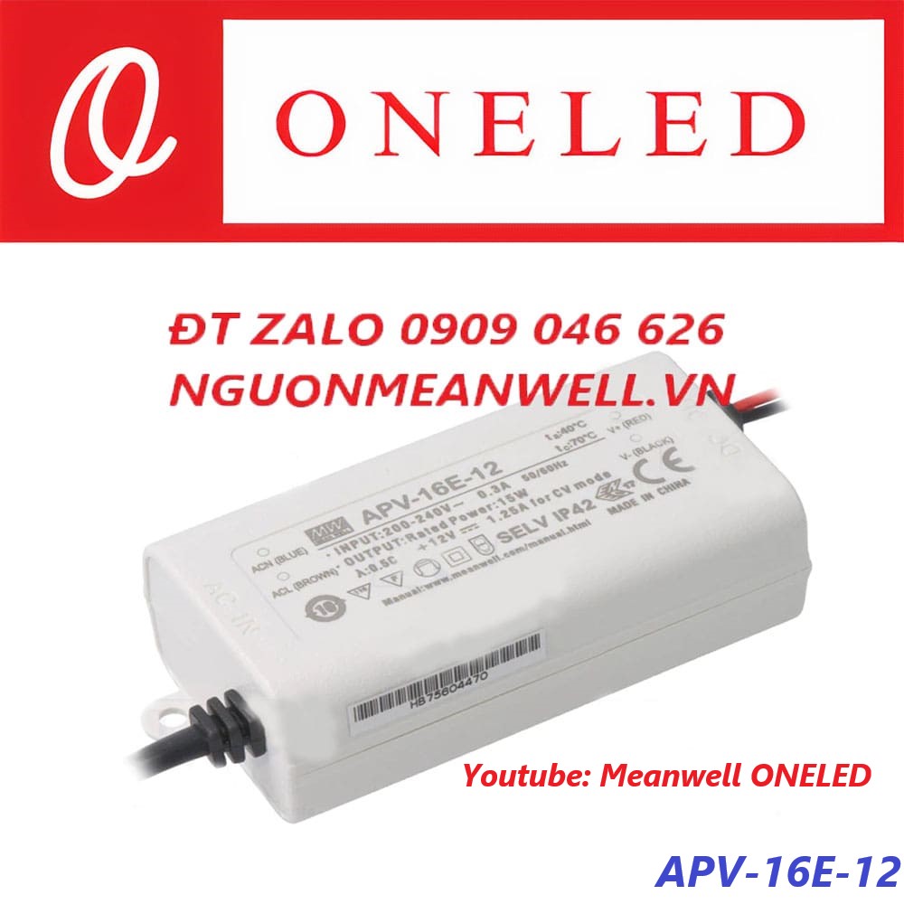 Nguồn Meanwell APV-16E-12 Nguồn Meanwell APV-16E-12
