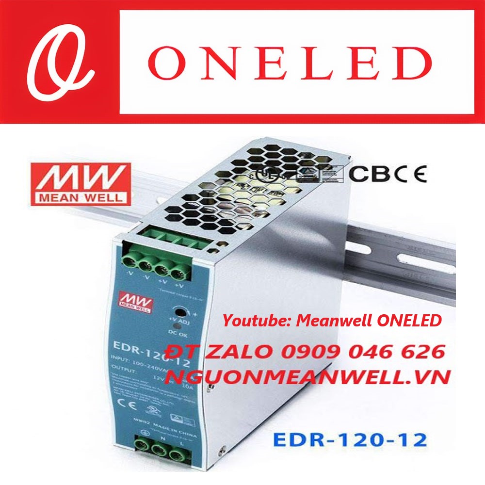 Nguồn Meanwell EDR-120-12 Nguồn Meanwell EDR-120-12