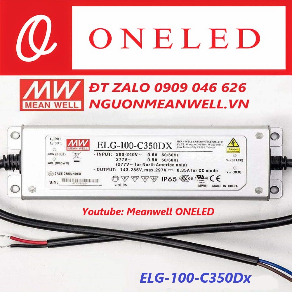 Nguồn Meanwell ELG-100-C350Dx Nguồn Meanwell ELG-100-C350Dx