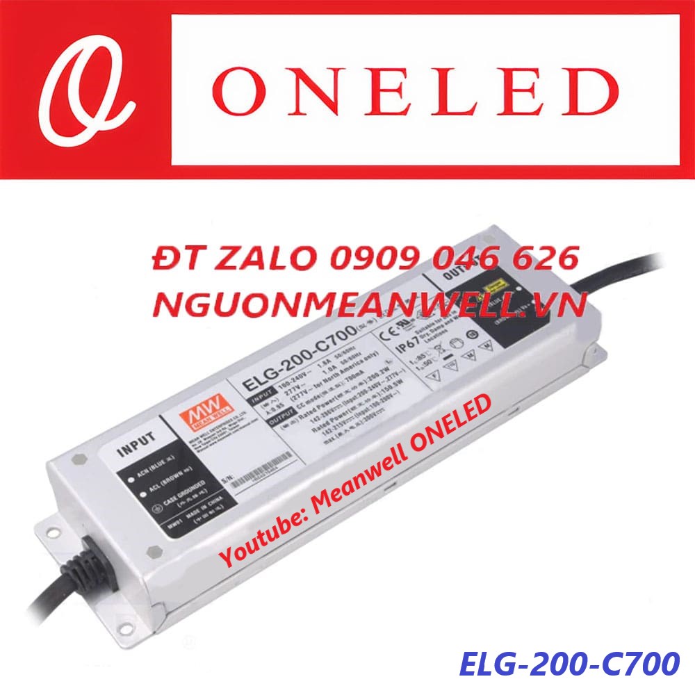 Nguồn Meanwell ELG-200-C700 Nguồn Meanwell ELG-200-C700