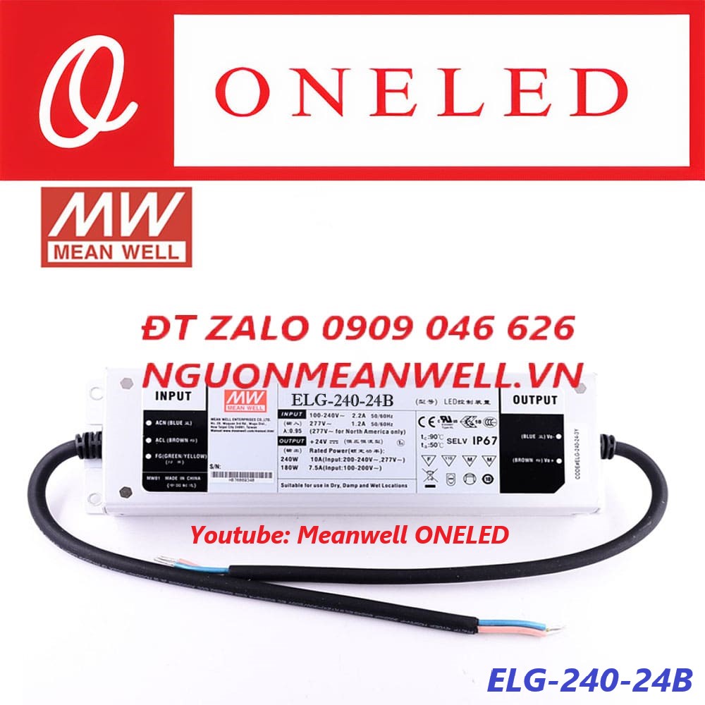 Nguồn Meanwell ELG-240-24B Nguồn Meanwell ELG-240-24B