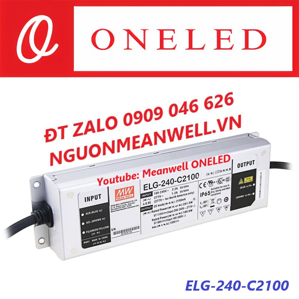Nguồn Meanwell ELG-240-C2100 Nguồn Meanwell ELG-240-C2100