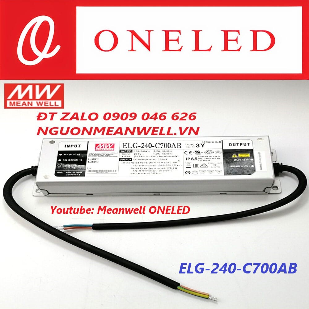 Nguồn Meanwell ELG-240-C700AB Nguồn Meanwell ELG-240-C700AB