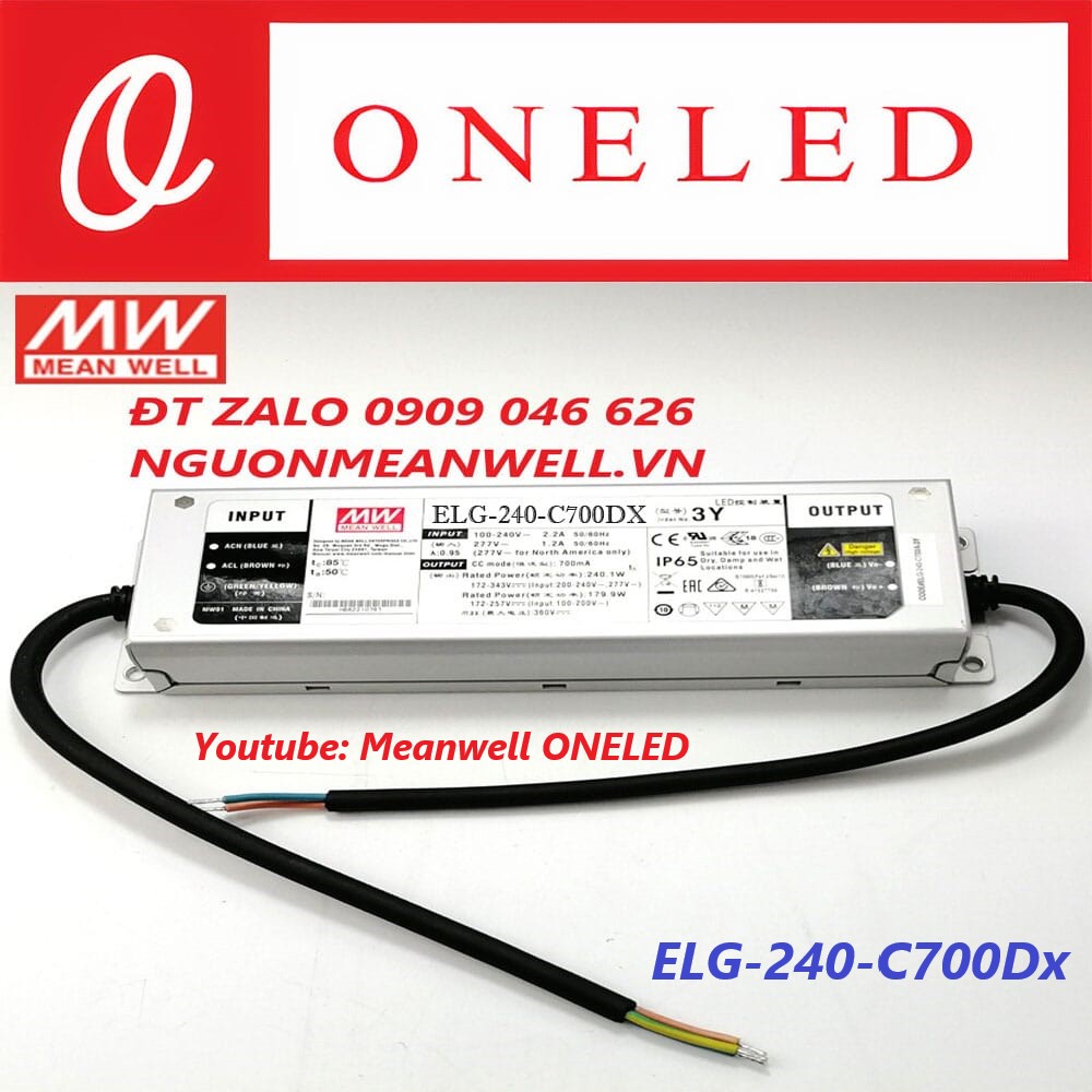 Nguồn Meanwell ELG-240-C700Dx Nguồn Meanwell ELG-240-C700Dx