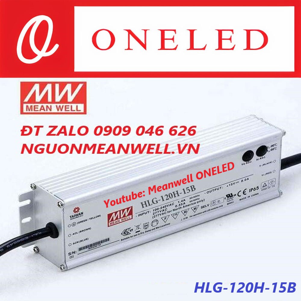 Nguồn Meanwell HLG-120H-15B Nguồn Meanwell HLG-120H-15B