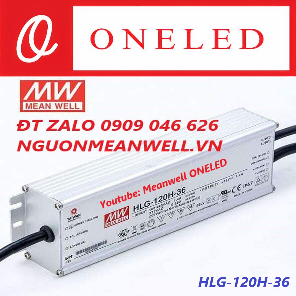 Nguồn Meanwell HLG-120H-36 Nguồn Meanwell HLG-120H-36