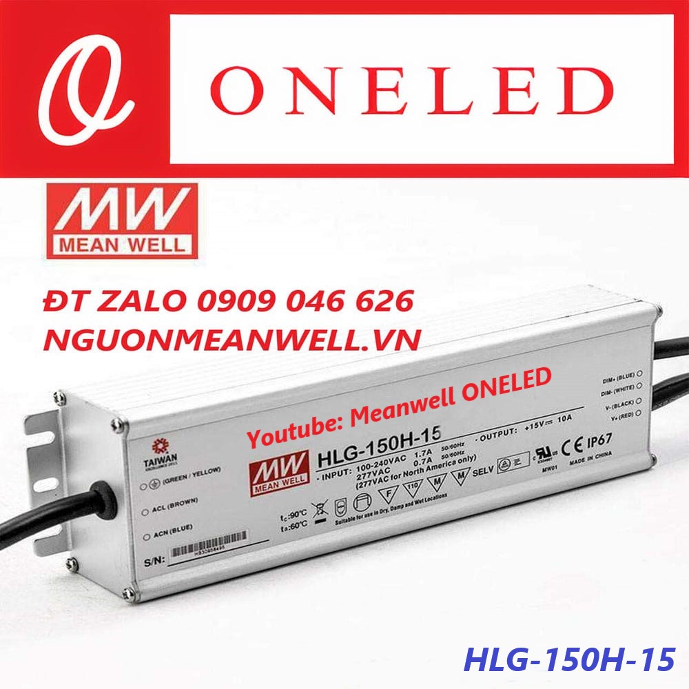 Nguồn Meanwell HLG-150H-15 Nguồn Meanwell HLG-150H-15