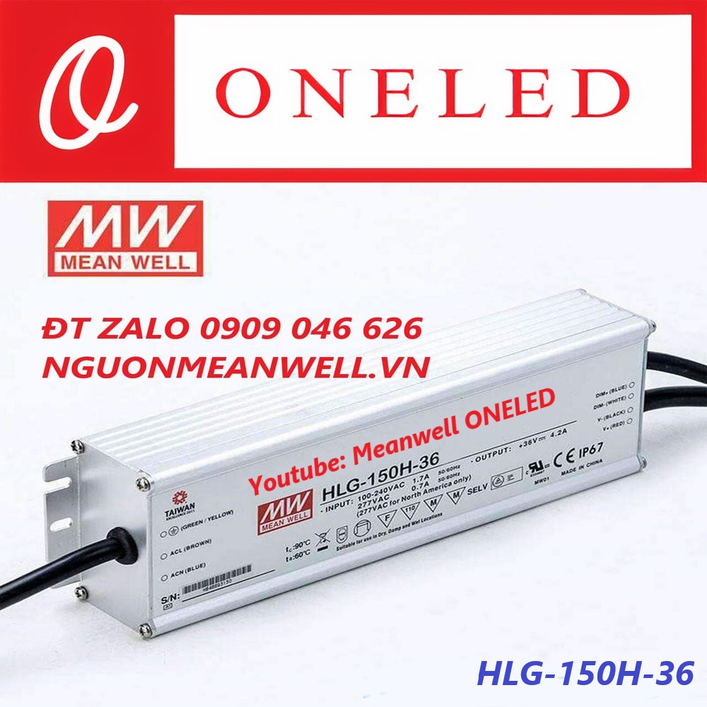 Nguồn Meanwell HLG-150H-36 Nguồn Meanwell HLG-150H-36