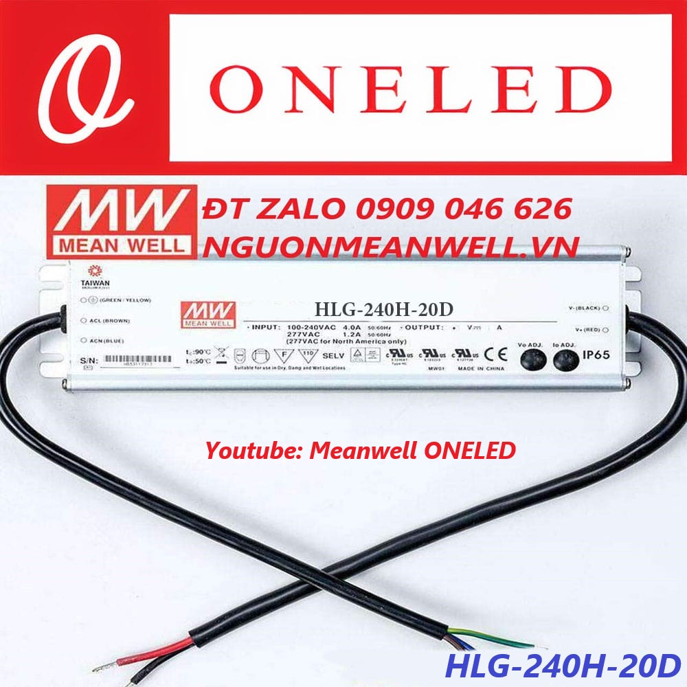 Nguồn Meanwell HLG-240H-20D Nguồn Meanwell HLG-240H-20D