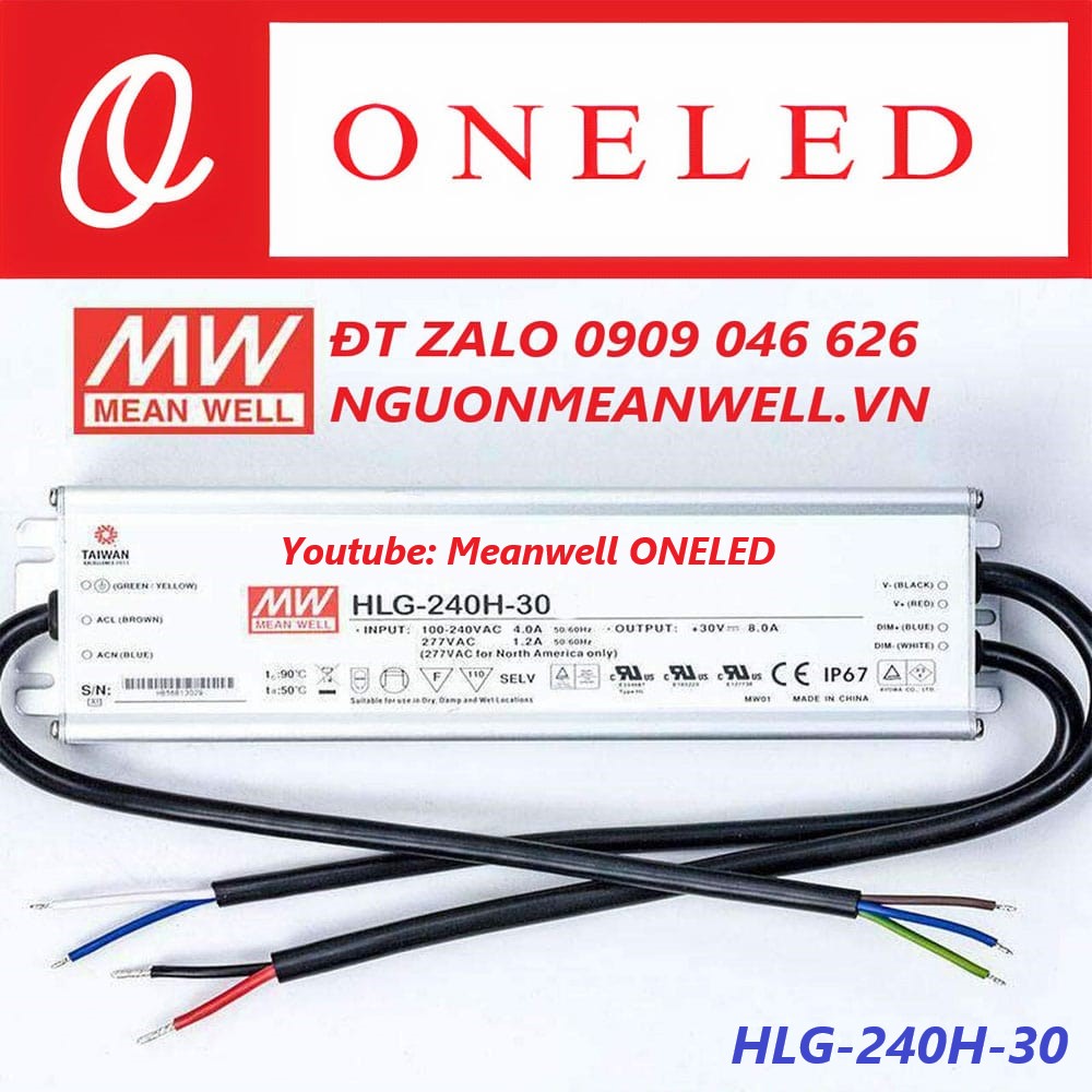 Nguồn Meanwell HLG-240H-30 Nguồn Meanwell HLG-240H-30