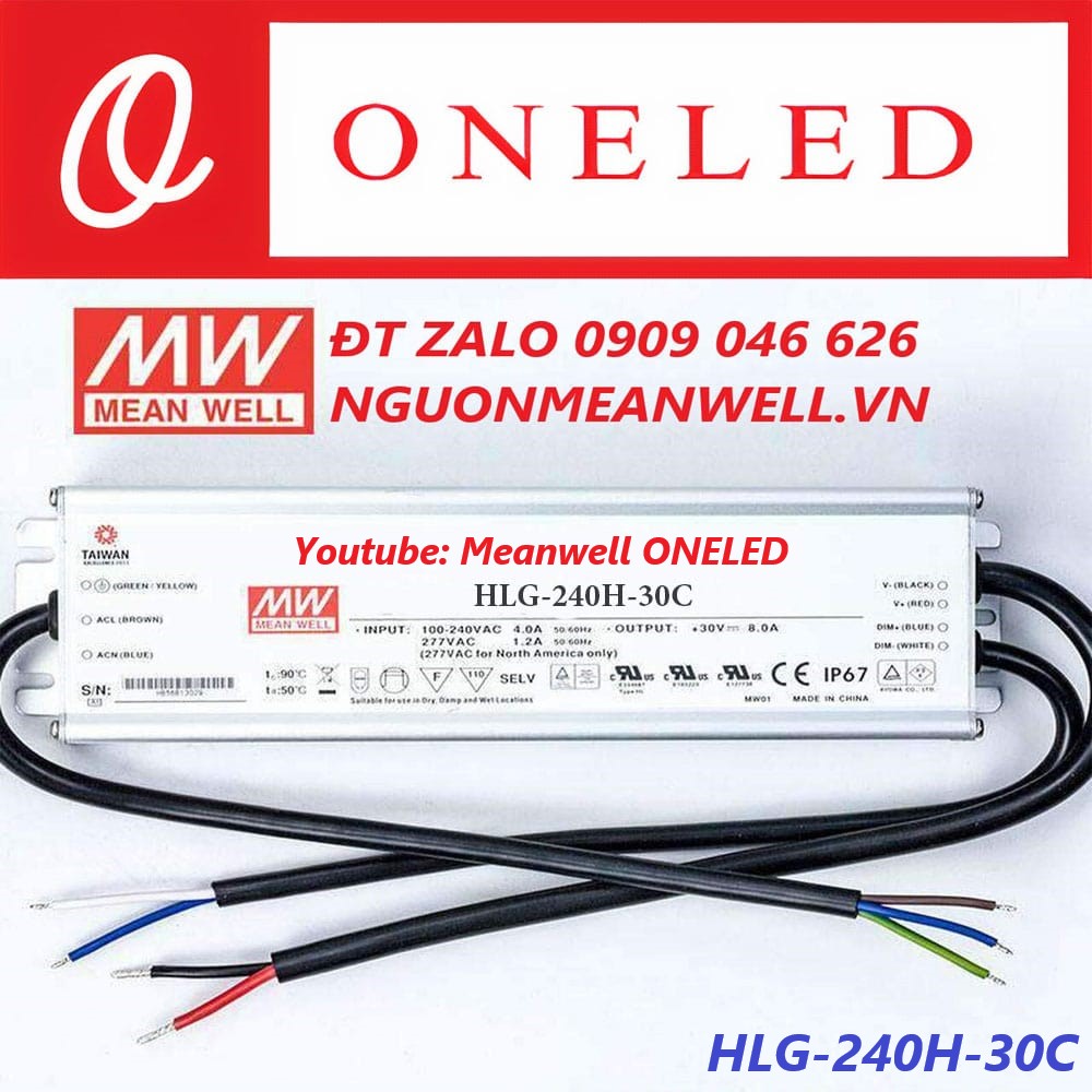 Nguồn Meanwell HLG-240H-30C Nguồn Meanwell HLG-240H-30C