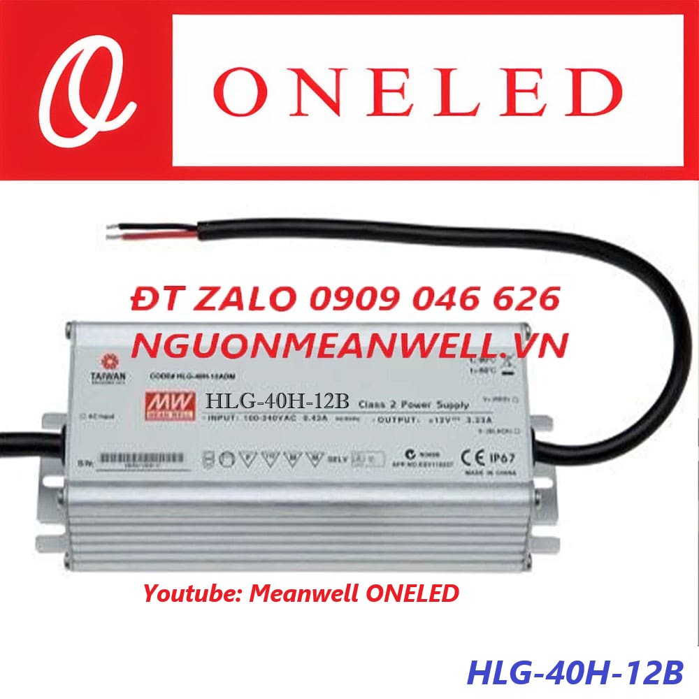 Nguồn Meanwell HLG-40H-12B Nguồn Meanwell HLG-40H-12B