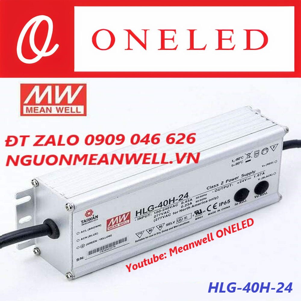Nguồn Meanwell HLG-40H-24 Nguồn Meanwell HLG-40H-24