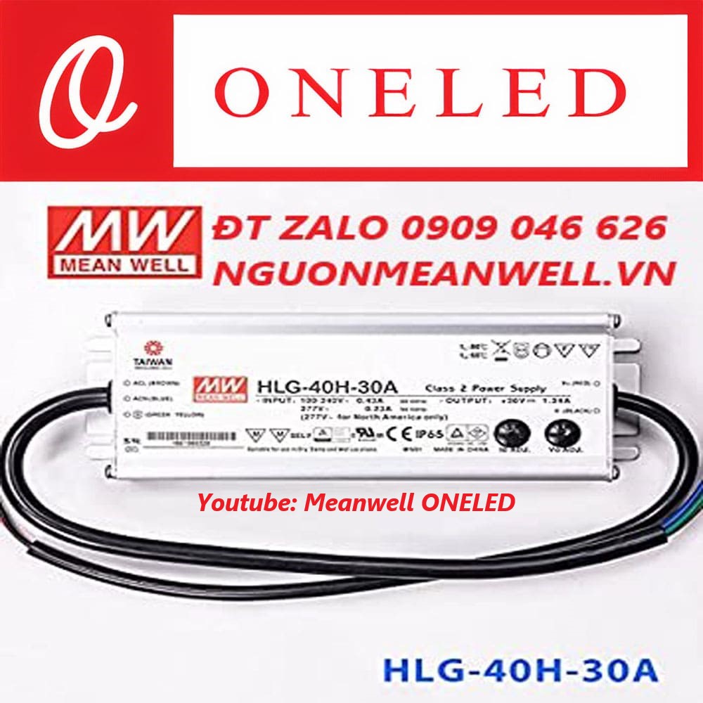 Nguồn Meanwell HLG-40H-30A Nguồn Meanwell HLG-40H-30A