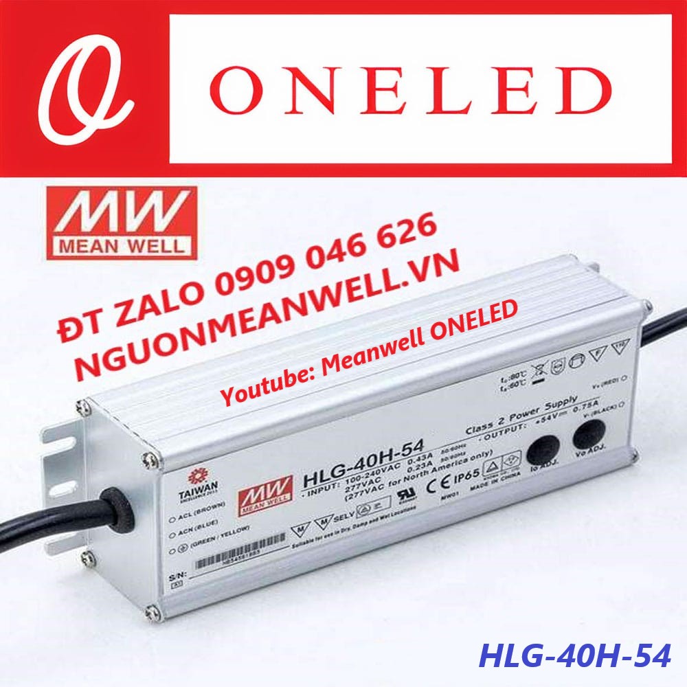 Nguồn Meanwell HLG-40H-54 Nguồn Meanwell HLG-40H-54