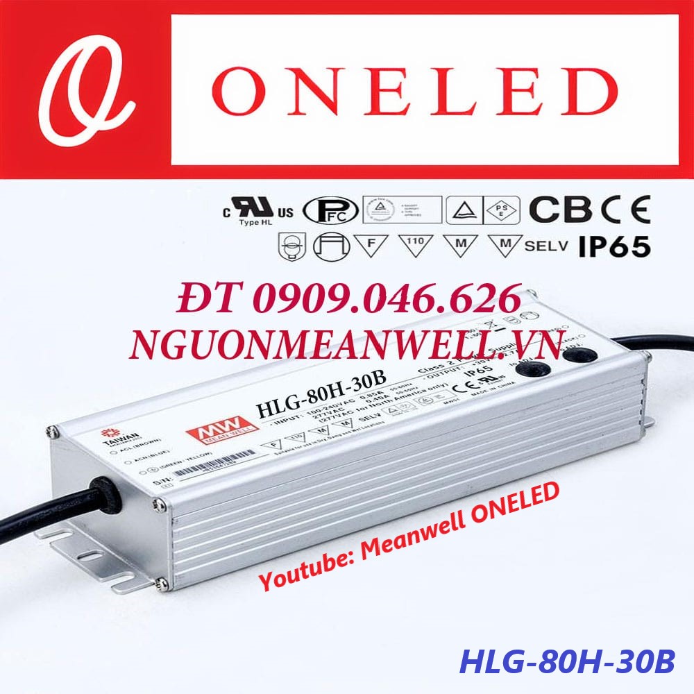Nguồn Meanwell HLG-80H-30B Nguồn Meanwell HLG-80H-30B