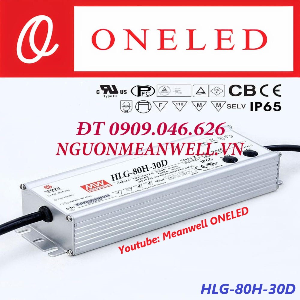 Nguồn Meanwell HLG-80H-30D Nguồn Meanwell HLG-80H-30D