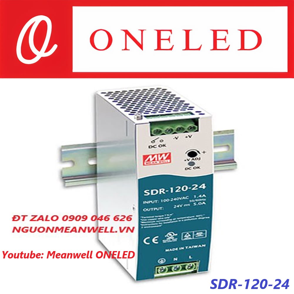 Nguồn Meanwell SDR-120-24 Nguồn Meanwell SDR-120-24