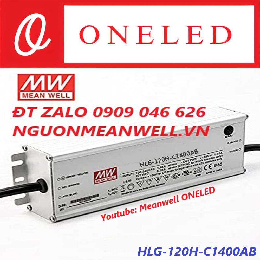 Nguồn Meanwell HLG-120H-C1400AB Nguồn Meanwell HLG-120H-C1400AB