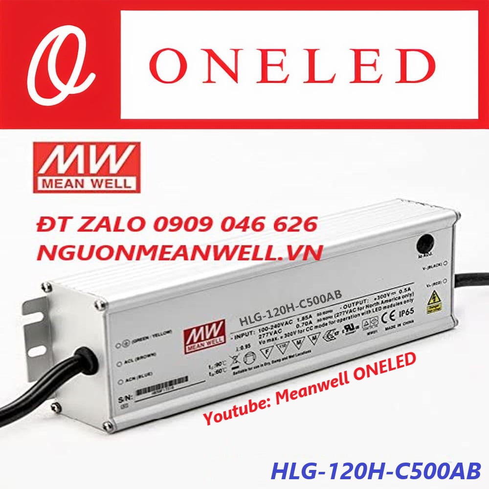 Nguồn Meanwell HLG-120H-C500AB Nguồn Meanwell HLG-120H-C500AB