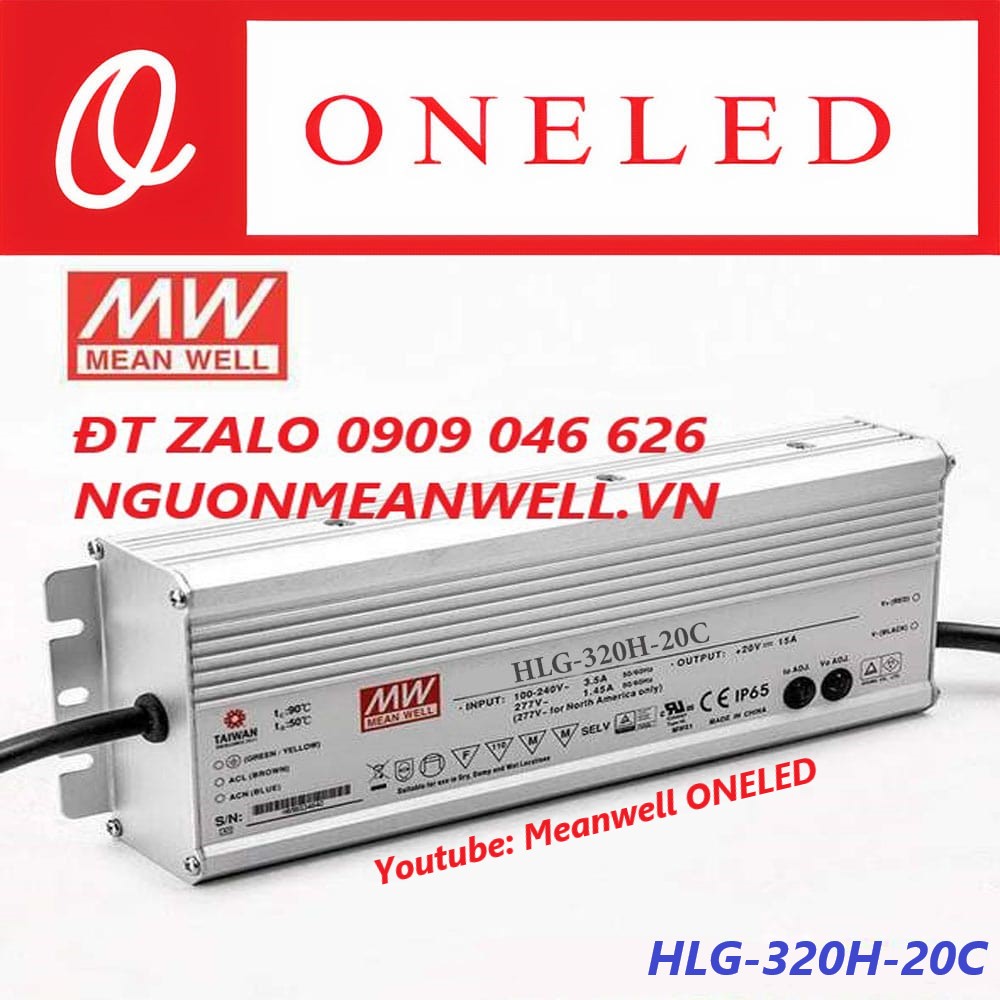 Nguồn Meanwell HLG-320H-20C Nguồn Meanwell HLG-320H-20C