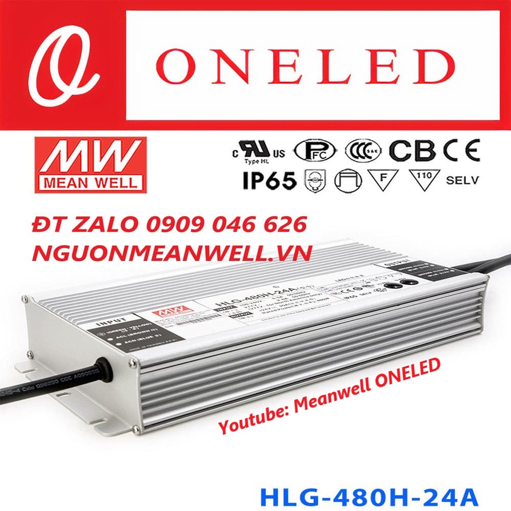 Nguồn Meanwell HLG-480H-24A Nguồn Meanwell HLG-480H-24A