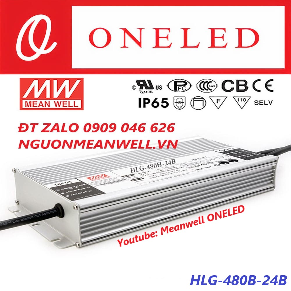 Nguồn Meanwell HLG-480H-24B Nguồn Meanwell HLG-480H-24B