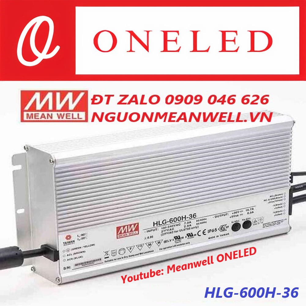 Nguồn Meanwell HLG-600H-36 Nguồn Meanwell HLG-600H-36