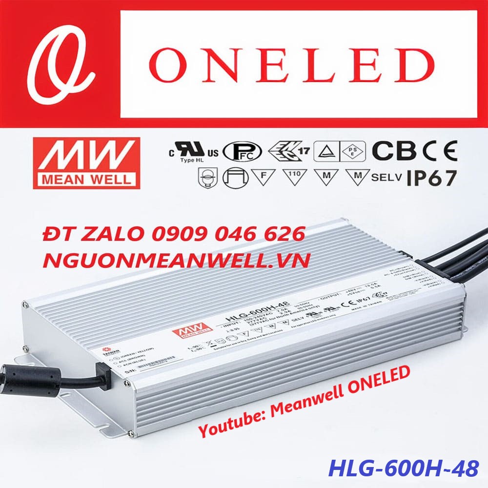 Nguồn Meanwell HLG-600H-48 Nguồn Meanwell HLG-600H-48