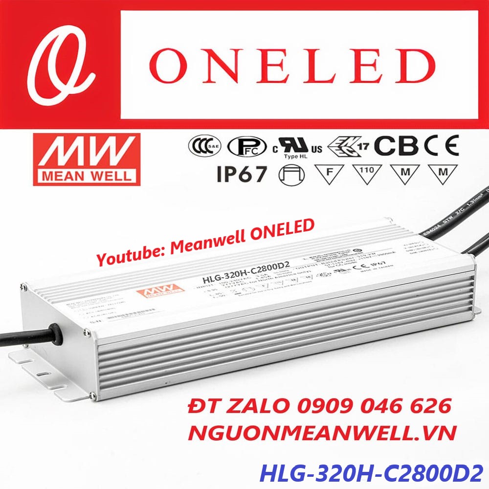 Nguồn Meanwell HLG-320H-C2800D2 Nguồn Meanwell HLG-320H-C2800D2