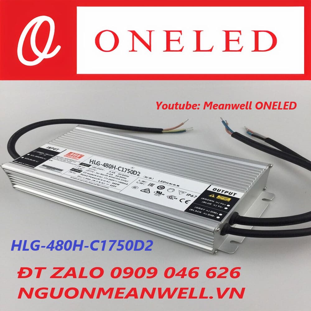 Nguồn Meanwell HLG-480H-C1750D2 Nguồn Meanwell HLG-480H-C1750D2