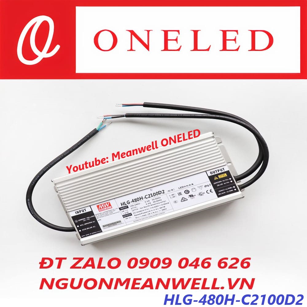 Nguồn Meanwell HLG-480H-C2100D2 Nguồn Meanwell HLG-480H-C2100D2