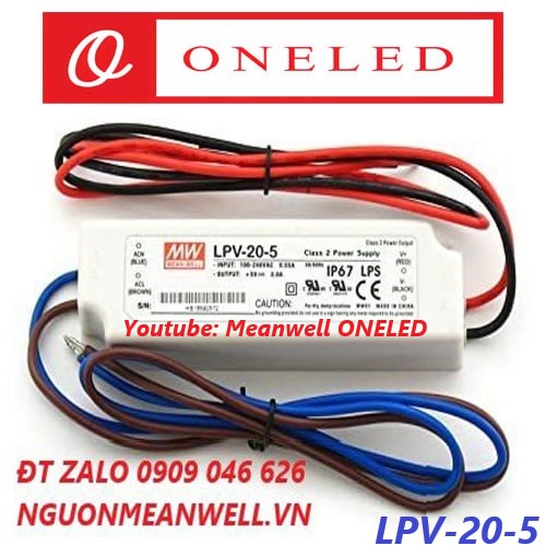 Nguồn Meanwell LPV-20-5 Nguồn Meanwell LPV-20-5