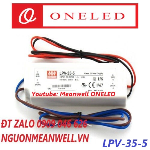 Nguồn Meanwell LPV-35-5 Nguồn Meanwell LPV-35-5