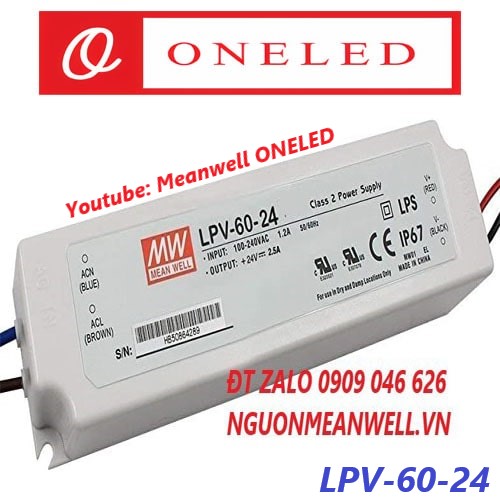 Nguồn Meanwell LPV-60-24 Nguồn Meanwell LPV-60-24