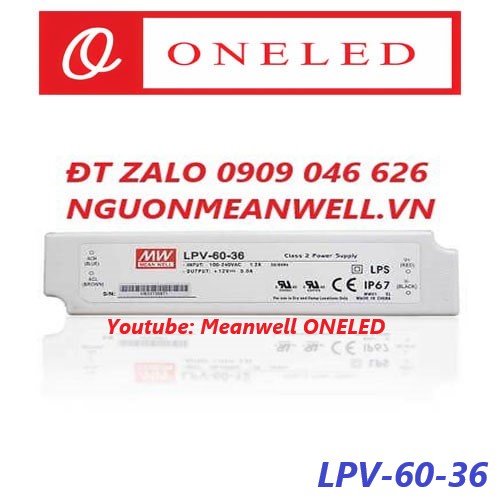 Nguồn Meanwell LPV-60-36 Nguồn Meanwell LPV-60-36