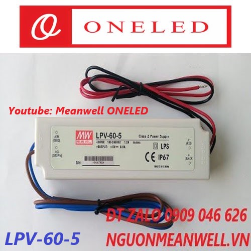 Nguồn Meanwell LPV-60-5 Nguồn Meanwell LPV-60-5