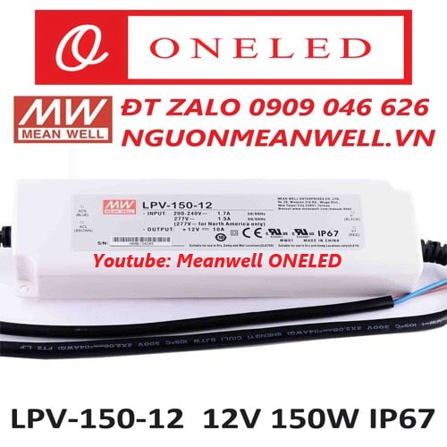 Nguồn Meanwell LPVL-150-12 Nguồn Meanwell LPVL-150-12
